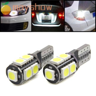 Mayshow หลอดไฟติดป้ายทะเบียนรถยนต์ LED 12V 5050 9SMD 2 ชิ้น