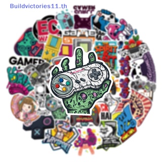 Buildvictories11 สติกเกอร์ กันน้ํา สไตล์วินเทจ สําหรับติดตกแต่งสเก็ตบอร์ด แล็ปท็อป โทรศัพท์มือถือ รถยนต์ รถจักรยาน 50 ชิ้น