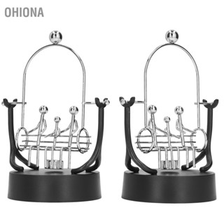 OHIONA หุ่นยนต์เหล็กทรงตัวของเล่น Decompressive Metal Automatic Swing Motion Perpetual Art Balance Toy สำหรับของเล่นตกแต่งโต๊ะ