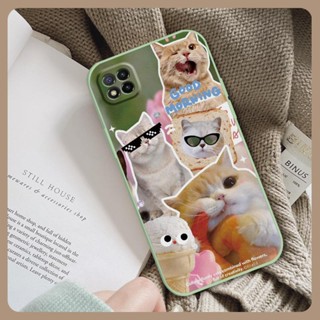 Liquid silicone shell Simplicity Phone Case For Xiaomi Poco C3 Cartoon cute protective case Lens package phone case