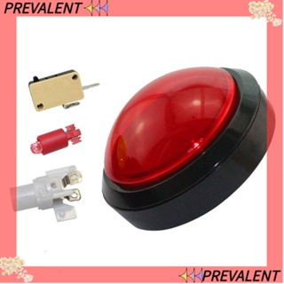 Preva ปุ่มกดสวิตช์ไฟ LED ทรงโดม จัมโบ้ 5v 100 มม. สีแดง ทนทาน|โครงการเกมอาร์เคด