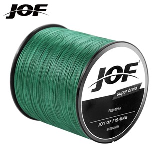 Jof สายเอ็นตกปลา PE แบบถัก 4/8 เส้น 300 เมตร 10-88LB