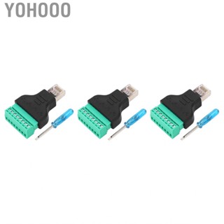 Yohooo RJ45 Adapter Connector Perfect Match Screw Terminal for Network