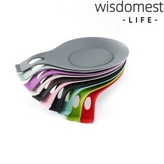 Wisdomest ที่วางช้อนตักอาหาร ทนความร้อน 6 สี อุปกรณ์เสริม สําหรับห้องครัว 6 ชิ้น