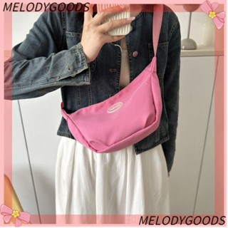 Melodg กระเป๋าใส่เหรียญ ผ้าแคนวาส น้ําหนักเบา สีพื้น สําหรับผู้หญิง