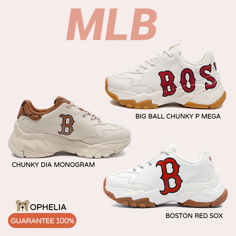 รองเท้าผ้าใบ MLB Chunky Dia Monogram Big Ball Chunky P Mega Boston Red Sox