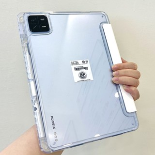 เคสอะคริลิคแข็ง แบบใส พร้อมช่องใส่ดินสอ สําหรับ Xiaomi Pad 6 11 นิ้ว 2023 Xiaomi Pad 6 Pro Tablet 2023 Xiaomi Pad 5 5 Pro 11