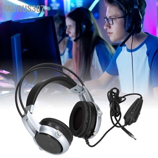  Taurus307 ชุดหูฟังสำหรับเล่นเกม 7.1 Multi-Channel Stereo Bass Surround RGB Lighting หูฟัง PC กันเสียงตามหลักสรีรศาสตร์พร้อมไมโครโฟน