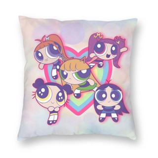 ปลอกหมอน พิมพ์ลาย The Powerpuff Girls สําหรับตกแต่งบ้าน