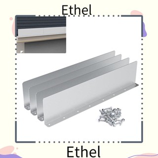 Ethel1 ที่กันกระเด็นรางน้ําฝน สเตนเลส ทนทาน กันการกัดกร่อน สําหรับหลังคาบ้าน 4 ชิ้น