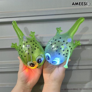 Ameesi ลูกโป่งอุดรู มีไฟ LED ใส เรืองแสง กันรั่ว 2 ชิ้น ของเล่นสําหรับเด็ก