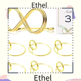 Ethel1 แคลมป์หนีบกระดาษ โลหะ รูปหัวใจ สําหรับตกแต่งโต๊ะงานแต่งงาน