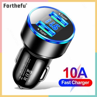 ★ Forthefu ★  อะแดปเตอร์ชาร์จโทรศัพท์มือถือ USB 2 พอร์ต 22.5W แบบพกพา พร้อมจอแสดงผลดิจิทัล สําหรับ samsung