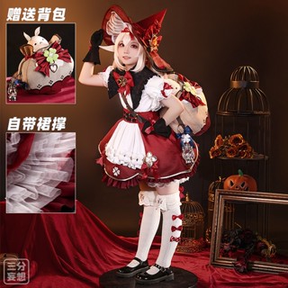 เครื่องแต่งกายคอสเพลย์ การ์ตูนอนิเมะ เกม Klee Little Demon Girl lolita Usual 1/3Delusion Genshin Impact cos