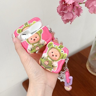 เคสหูฟัง กันน้ํา กันกระแทก ลายหมี สําหรับ Airpods 1 2 3 Pro