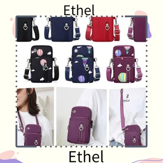 Ethel1 กระเป๋าสตางค์ 3 ชั้น พร้อมปลั๊กหูฟัง ใส่โทรศัพท์มือถือได้ แฟชั่น สําหรับเล่นกีฬา