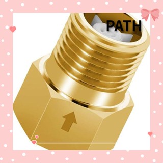 Path วาล์วทางเดียว ตัวเมีย เป็นตัวผู้ 1/2 นิ้ว ทองเหลือง ไม่ย้อนกลับ