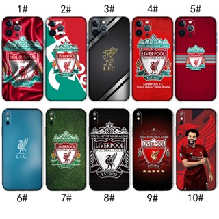 เคสโทรศัพท์มือถือ แบบใส ลายโลโก้ Liverpool สําหรับ iPhone X XS 12 Pro Max MZD111