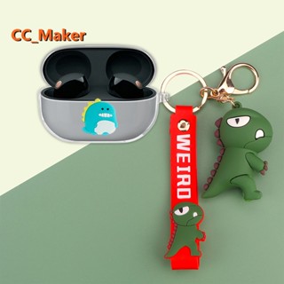 For Sony WF-1000XM5 Clear Soft Case Case Cute Dinosaur Piggy Keychain Pendant Sony WF-1000XM5 Soft Case Case Cartoon Bear Astronaut Sony WF-1000XM4 / Sony LinkBuds S Cover Soft Case Sony WF-C500 Case