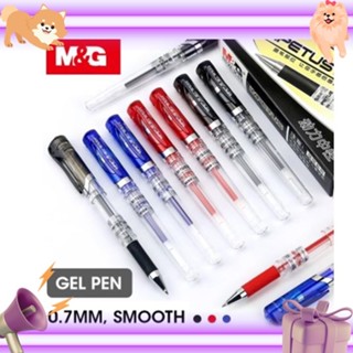 ปากกาเจลแบบปอก 0.7 mm. รุ่น GP-1111 จาก M&amp;G และไส้ปากกา Refill