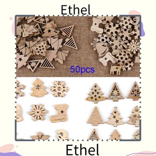 Ethel1 ชิปเครื่องประดับ ตกแต่งต้นคริสต์มาส DIY 50 ชิ้น ต่อชุด