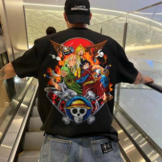 【HOT】KARIMAKE One Piece anime t shirt NIKA Luffy, Zoro, Sanji Straw Hat Pirates t shirt Baju Lelaki T Shirt Cott