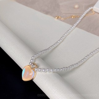 [0803]YWBX-EH Simple French Style Girls Accessories Small Pearl Necklace Female Clavicle Chain Light Luxury Minority Design Sense Necklace NJJZ