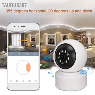 Taurus307 กล้องรักษาความปลอดภัย Baby Cam Motion Detection Alarm 2 Way Audio Night Vision Noise Reduction Video Storage 110‑220V for Home