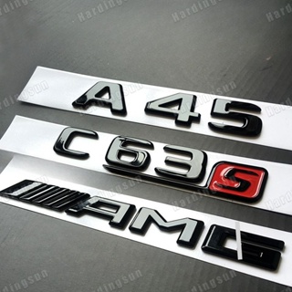 โลโก้ Mercedes Benz AMG A35 A45 C43 C63 E63 CLA45 GLA45 GLC63 GLS63 TURBO 4MATIC