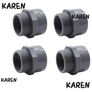 Karen ข้อต่อท่อน้ํามัน UPVC สีเทา 4 ชิ้น