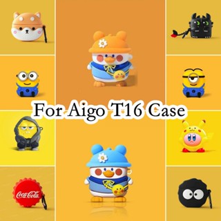 พร้อมส่ง!  เคสหูฟัง แบบนิ่ม ลายการ์ตูนน่ารัก สําหรับ Aigo T16 Aigo T16