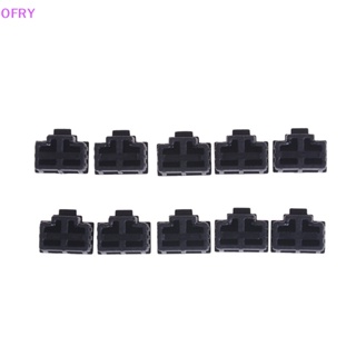 Of ฝาครอบพอร์ตฮับอีเธอร์เน็ต RJ45 ป้องกันฝุ่น สีดํา 10 ชิ้น RY