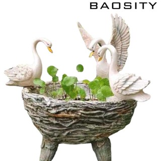 [Baosity] แจกันกระถางต้นไม้ รูปหงส์ สําหรับตกแต่งสวน ระเบียงบ้าน