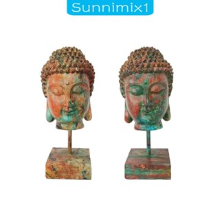 [Sunnimix1] รูปปั้นพระพุทธรูปเรซิ่น งานฝีมือ สําหรับตกแต่งบ้าน โต๊ะ ในร่ม กลางแจ้ง