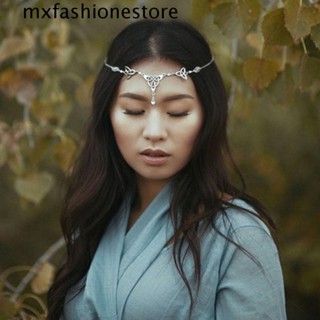 Mxfashione ที่คาดผม โซ่โลหะผสม สไตล์วินเทจ สวยหรู ของขวัญ เครื่องประดับผม สําหรับผู้หญิง