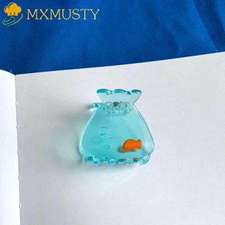 Mxmusty กิ๊บติดผม รูปกรงเล็บปลา สัตว์ทะเล แบบใส สไตล์เกาหลี สร้างสรรค์ ขนาดเล็ก สําหรับผู้หญิง