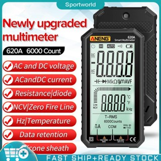 ❀sportworld【In Stock】 ANENG 620A 6000 Counts NCV Auto Ranging Digital Multimeter for AC DC Ohm