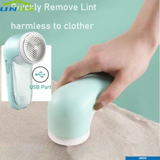 Uniis ลูกบอลตัดขน แบบพกพา สําหรับเสื้อกันหนาว|เครื่องโกนหนวด เสื้อผ้า พลังงาน USB