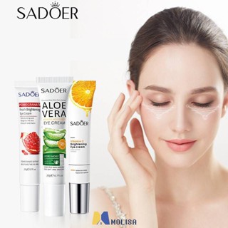 Sadoer Eye Cream วิตามินซี Aloe Pomegranate ลบ Dark Circles Anti Aging Eye Puffiness Fade Fine Lines Brighten Eye Cream MOLISA MOLISA