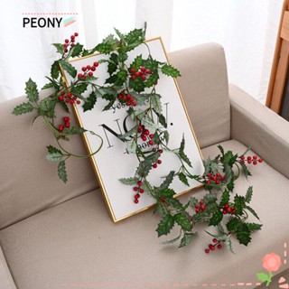 Peonypavilion เบอรี่ปลอม สีแดง สําหรับตกแต่งปาร์ตี้คริสต์มาส ครอบครัว