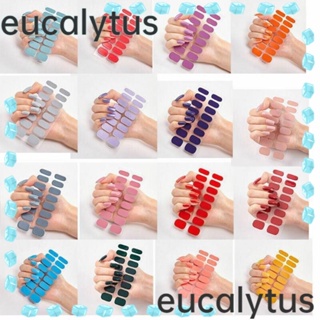 Eucalytus1 สติกเกอร์กลิตเตอร์ ไล่โทนสี มีกาวในตัว สําหรับตกแต่งเล็บ DIY