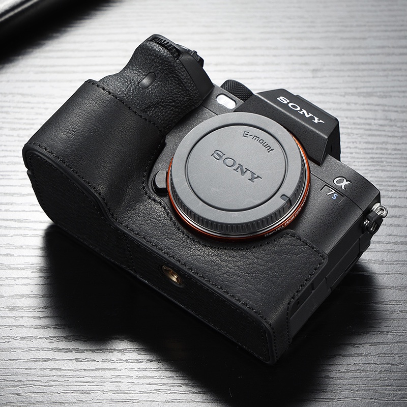 Sony A7M4 เคสกล้องหนังแท้ Handmade ครึ่ง Boray สําหรับ sony A7S3 A7S III A1 A7M4 A7R5 A7 IV A7R4