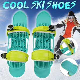 Mini Ski Skates Skiing Shoes Adjustable Snowshoes Short Skiboards Outdoor