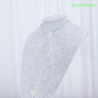 Guadalupe สร้อยคอโซ่ ประดับโบว์ คริสตัล พลอยเทียม สไตล์เรโทร ของขวัญ แฟชั่น สําหรับเจ้าสาว งานพรอม