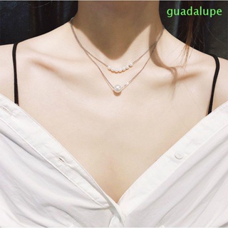 Guadalupe สร้อยคอโชคเกอร์ จี้ไข่มุกเทียม หรูหรา เรียบง่าย เครื่องประดับแฟชั่น สําหรับเด็กผู้หญิง