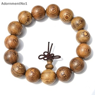 Adornmentno1 กําไลข้อมือลูกปัดไม้ทิเบต 15 มม. สไตล์บูติก