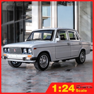 Klt โมเดลรถยนต์จําลอง 1:24 Lada 2106 ของเล่นสําหรับเด็กผู้ชาย