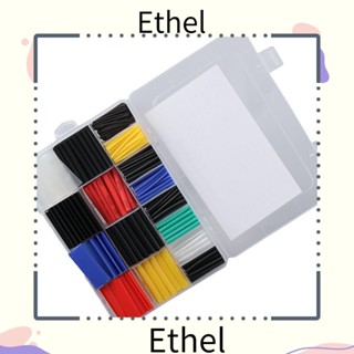 Ethel1 ท่อหดความร้อน กันน้ํา IP68 อัตราส่วน 2:1 หลากสี 580 ชิ้น