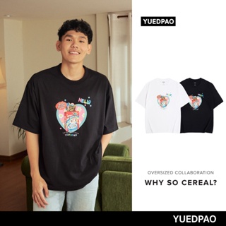  พิมพ์ลาย  x Tah&amp;Friend&amp;Missyp ยอดขาย No.1 รับประกันไม่ย้วย 2 ปี เสื้อยืดเปล่า เสื้อยืด Oversize Collab Why so cereal