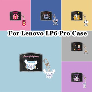 【Ĕĕ】เคสหูฟัง แบบนิ่ม แบบใส ลายนักบินอวกาศ สําหรับ Lenovo LP6 Pro LP6 Pro